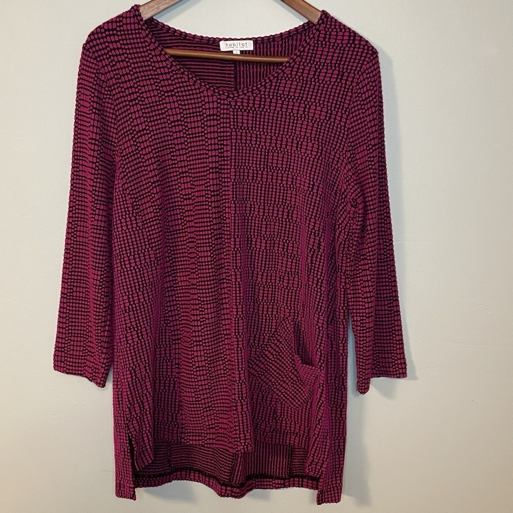 Habitat Blouse Womens S Pink‎ Blouse Art To Wear